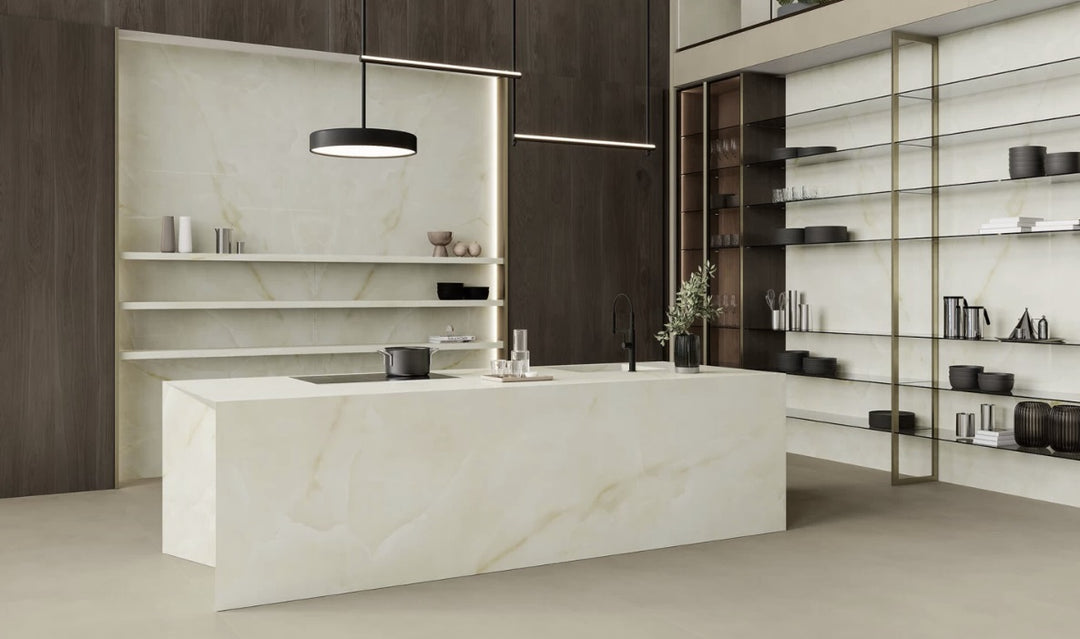 Onyx White Atlas Porcelain Stoneware